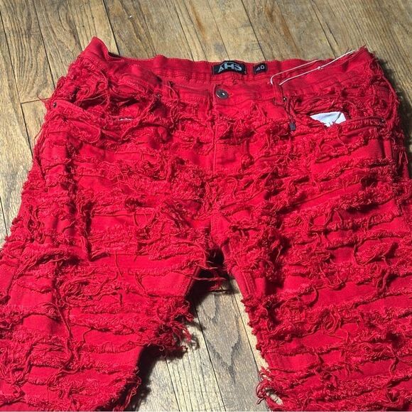 AHP | Jeans | Mens Red Jeans Size 40 - Picture 3 of 9
